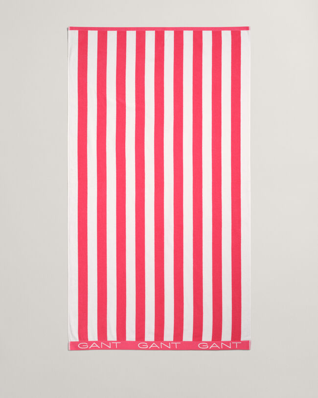 Toalla de playa de rayas en bloque