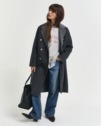 Sudadera de cuello redondo estampada