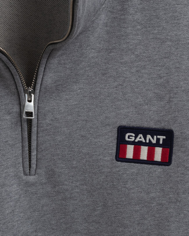 Jersey con media cremallera Retro Flag