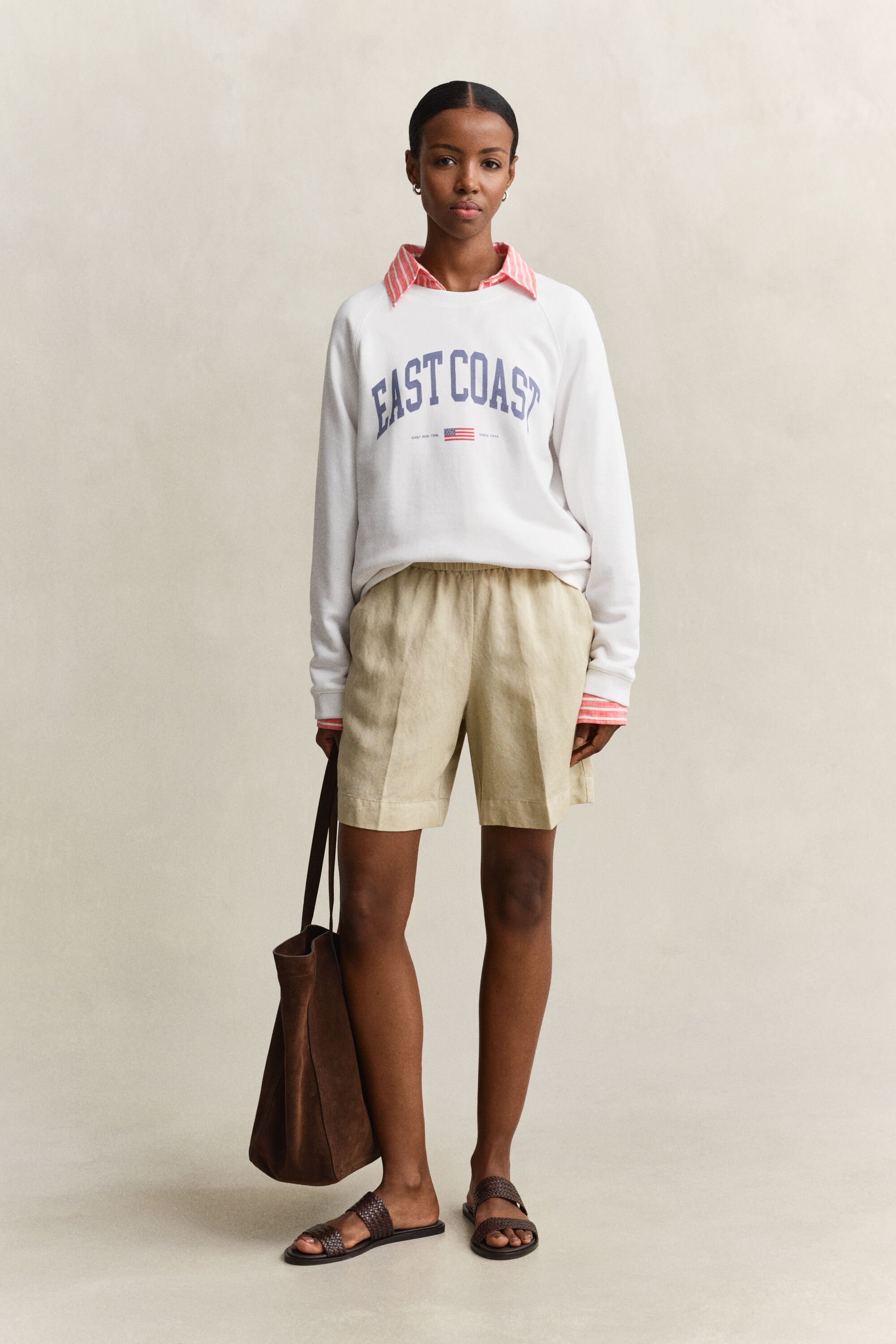 Sudadera de cuello redondo con estampado