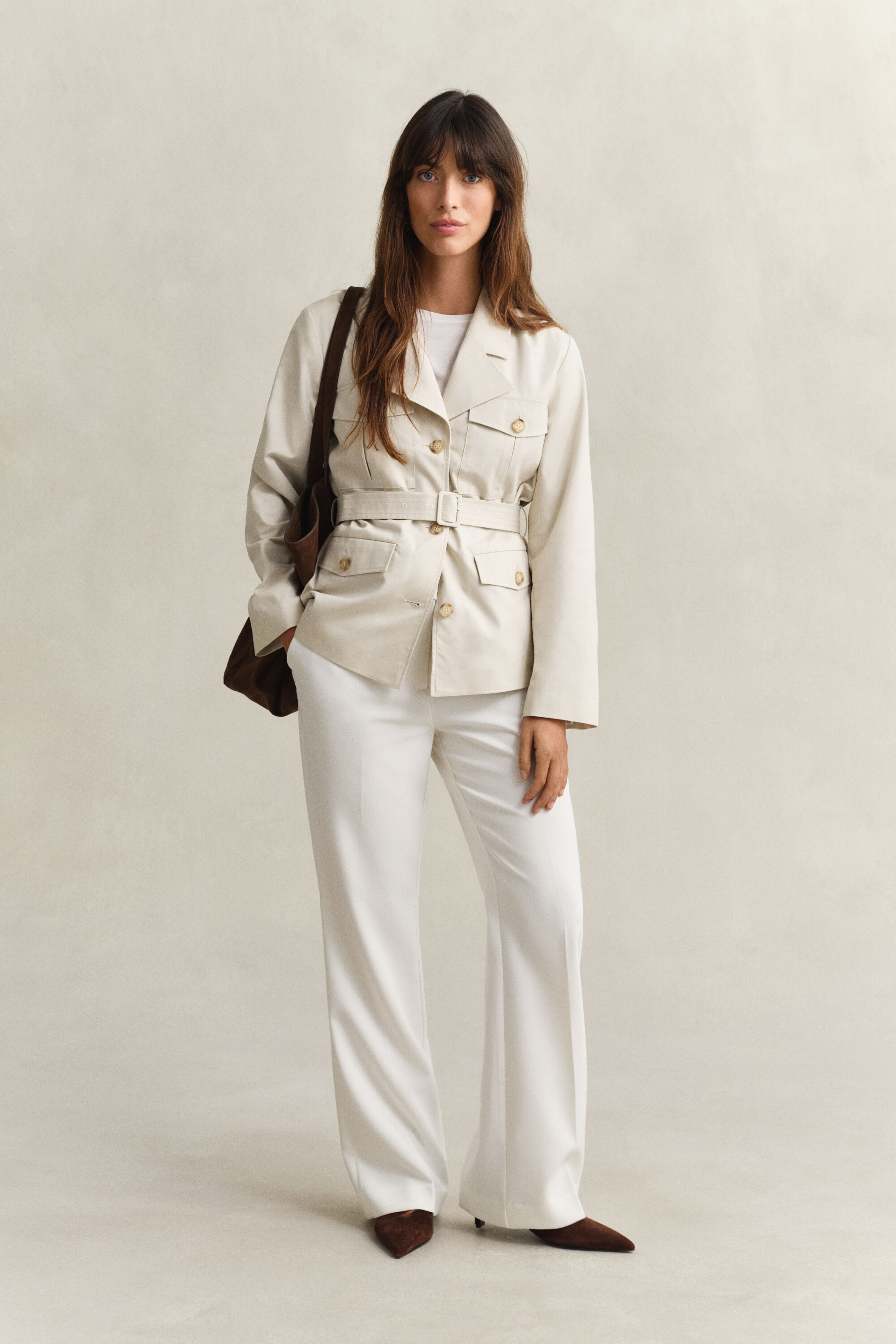 Chaqueta funcional con cinturón