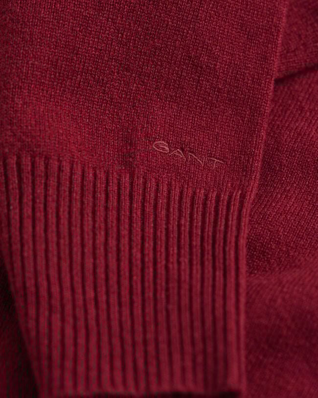 Jersey de lana de oveja muy fina con cuello recto