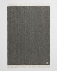 Colcha de lana con diseño de espiga