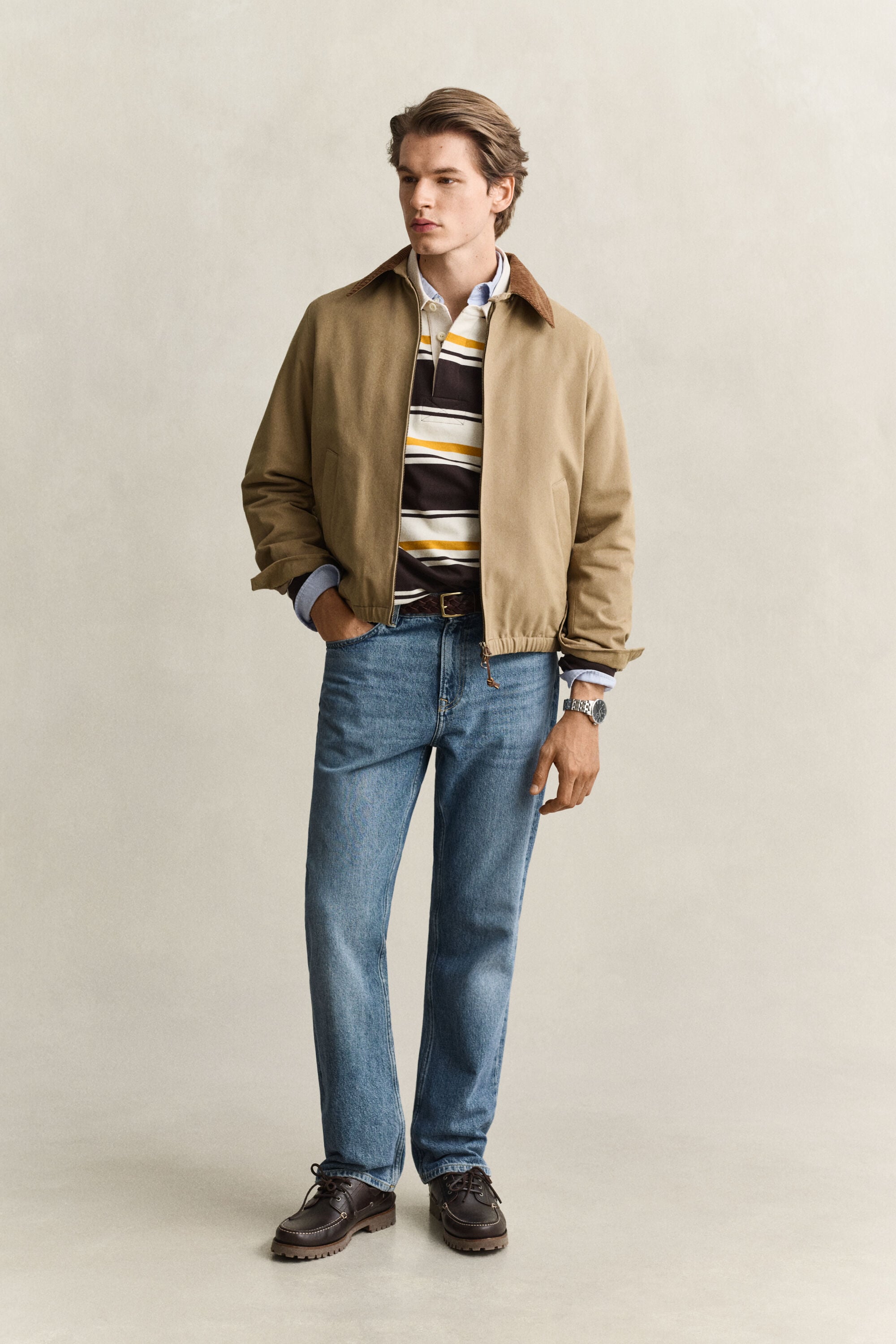 Chaqueta Harrington de molesquín