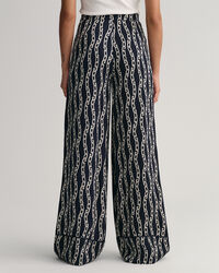 Pantalones con pernera ancha Chain Print