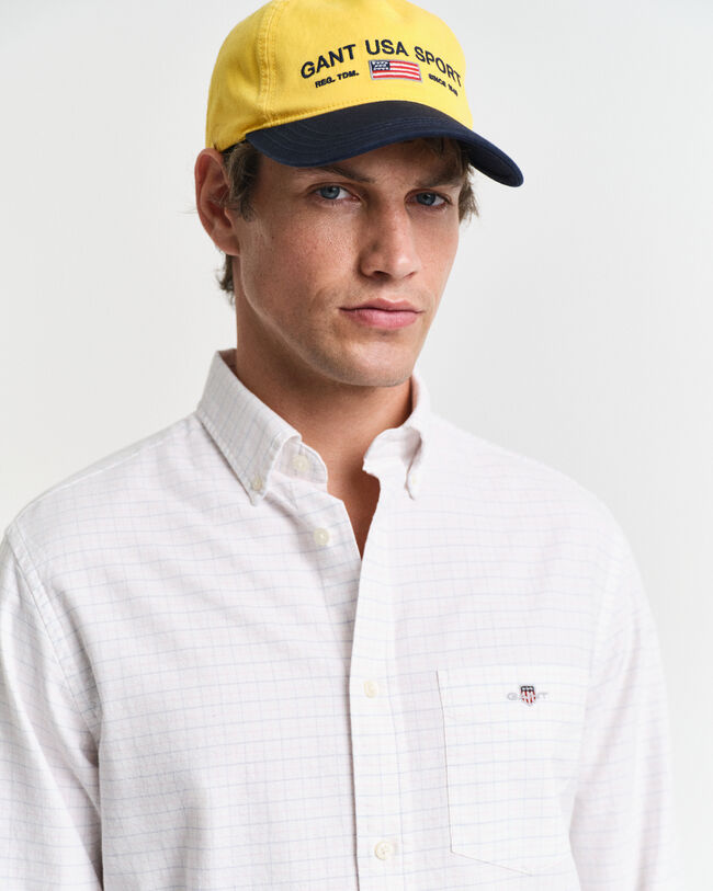 Camisa Oxford cl&aacute;sica Regular Fit a cuadros Tattersall