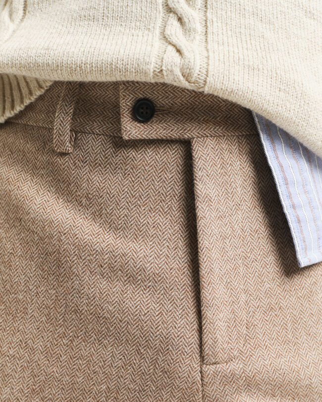 Pantalones de traje Slim Fit con dise&ntilde;o de espiga