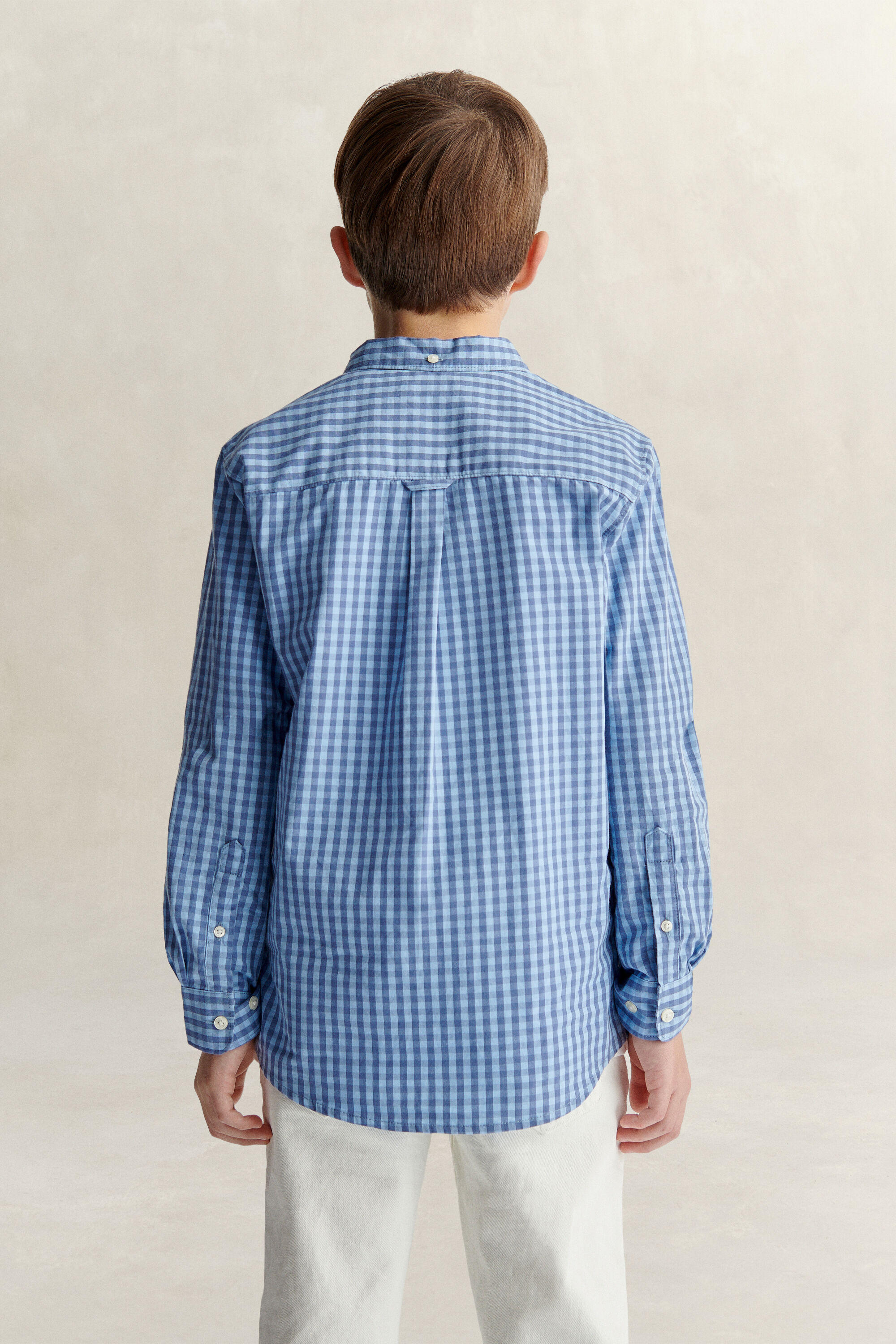 Camisa de popelina de cuadros Vichy Teen Boys