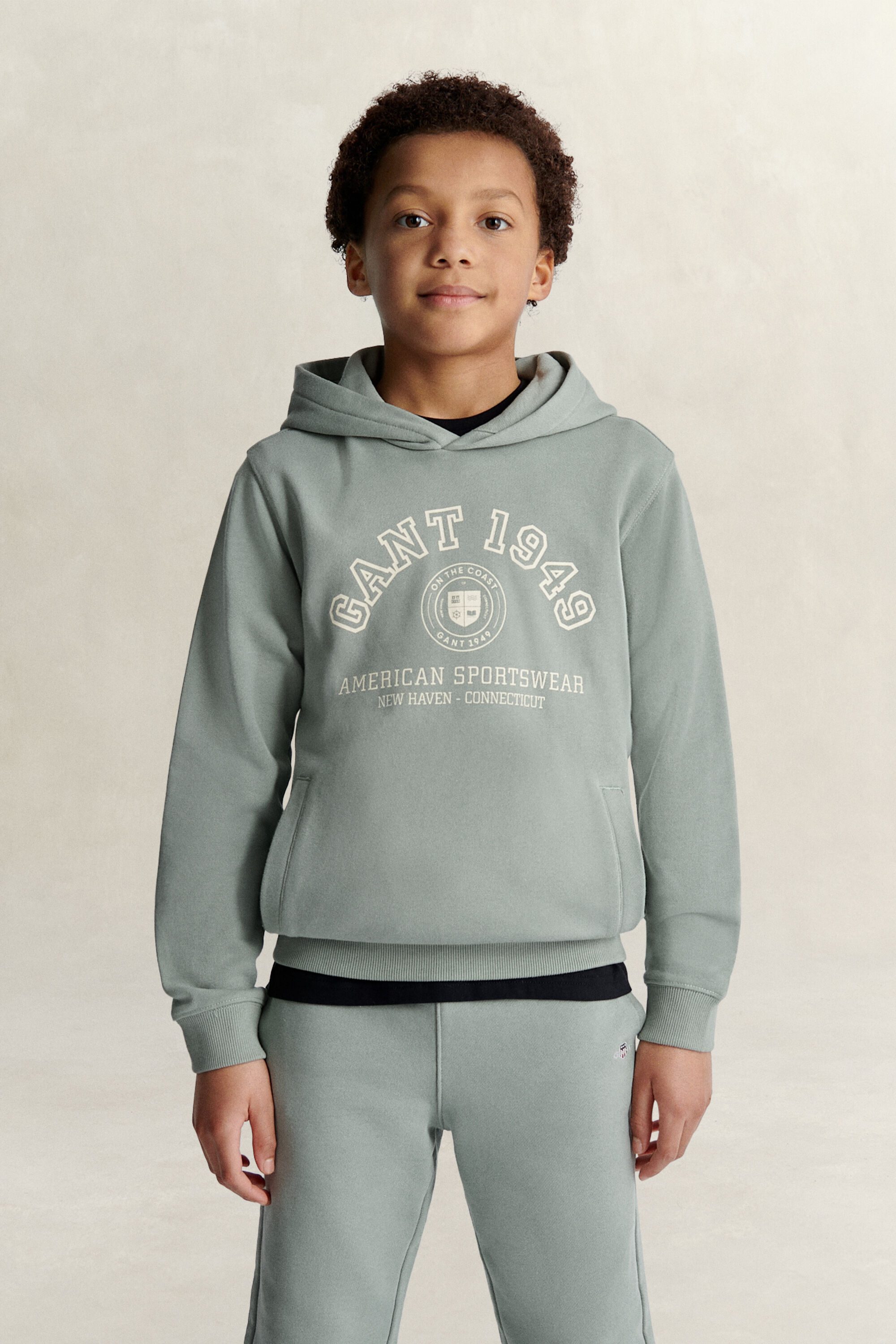 Sudadera con capucha y logotipo Collegiate Teen Boys