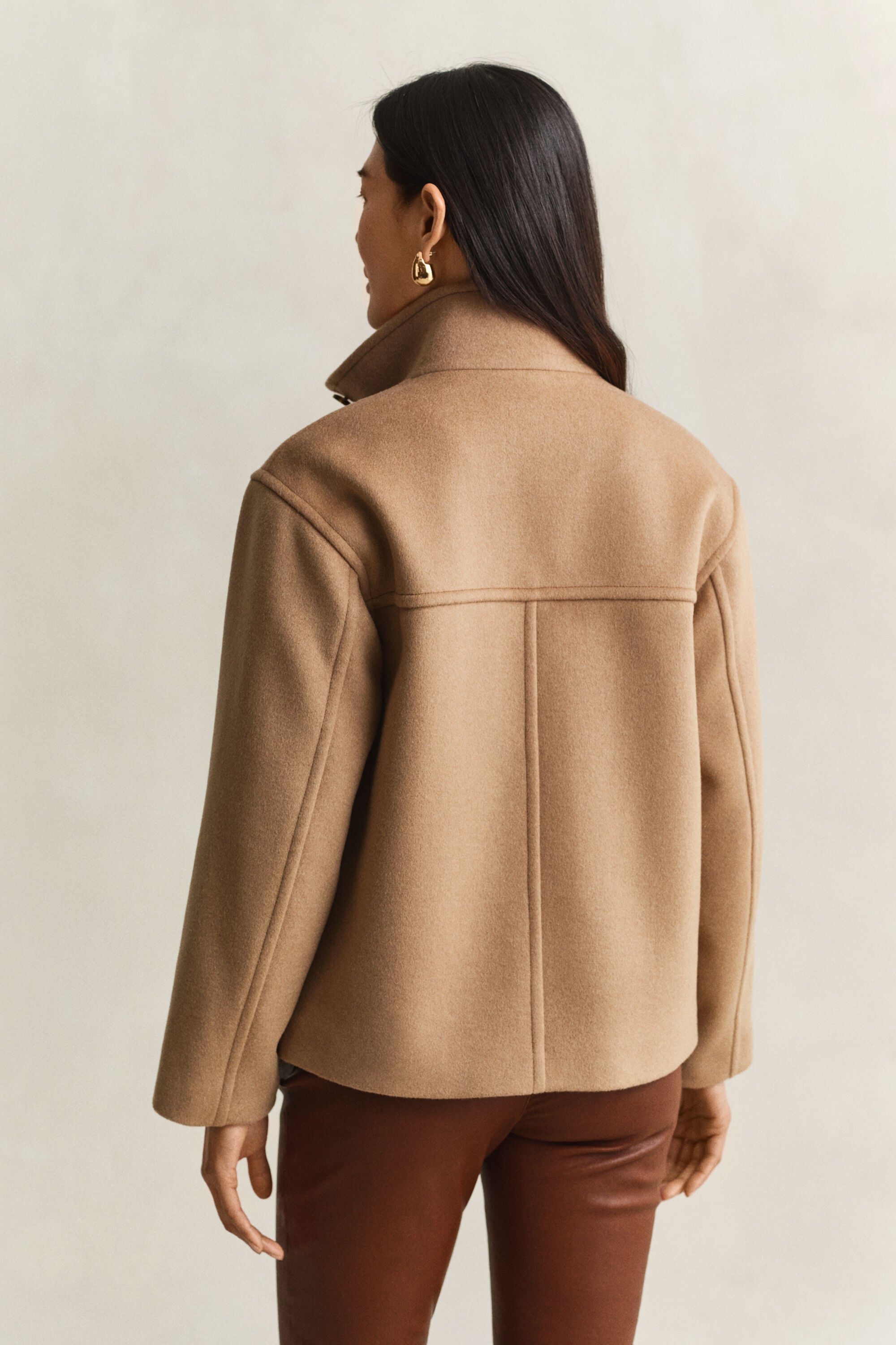 Chaqueta de mezcla de lana