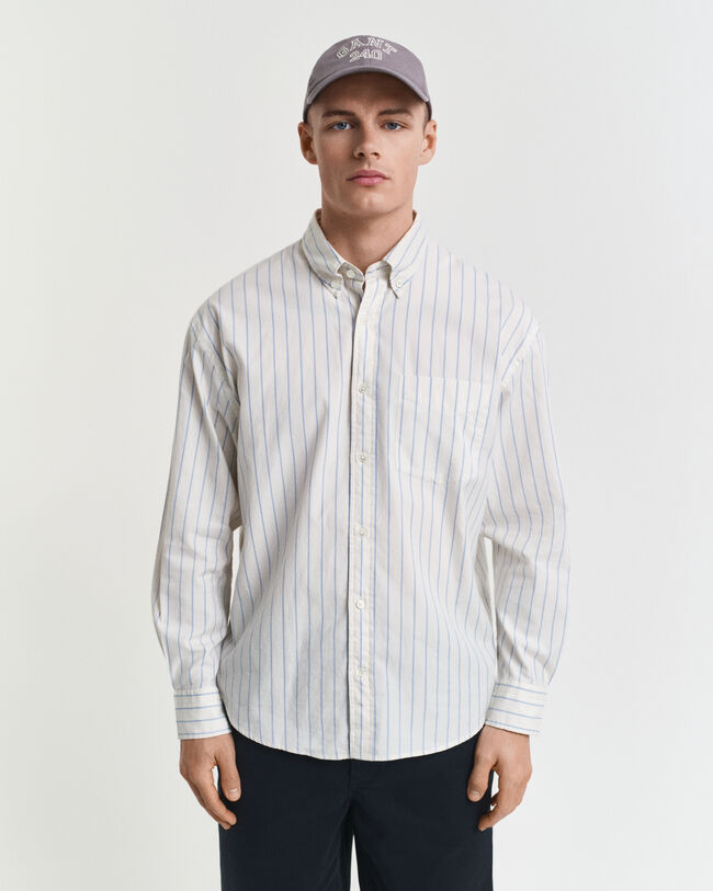 Camisa Relaxed Fit Luxury Oxford a rayas