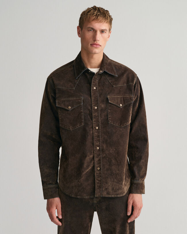 Camisa Rodeo extragrande y aterciopelada Flocked