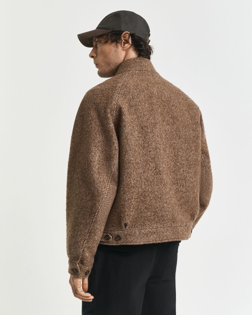 Cazadora Harrington de lana