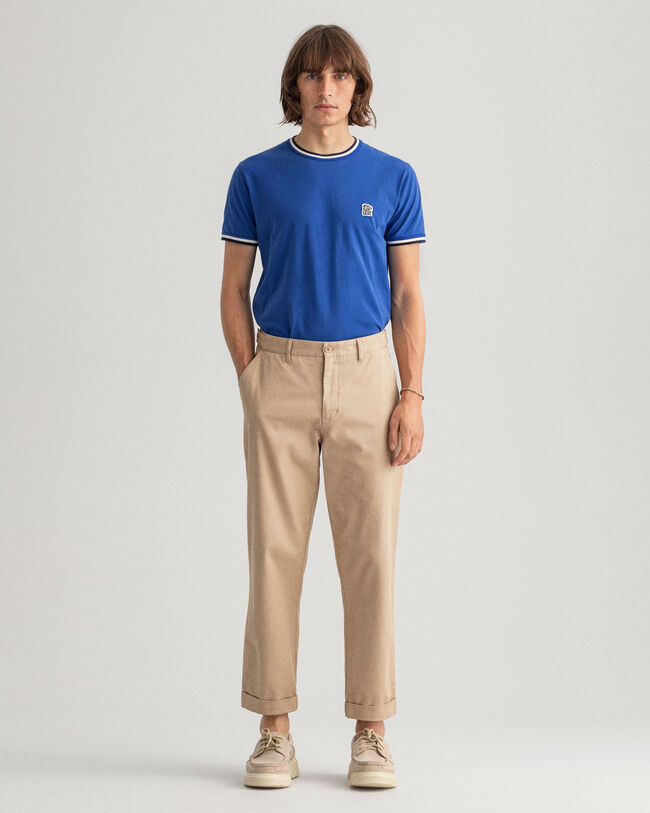 Pantalones chinos Tapered de algod&oacute;n
