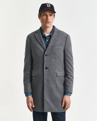 Abrigo de lana en dos tonos