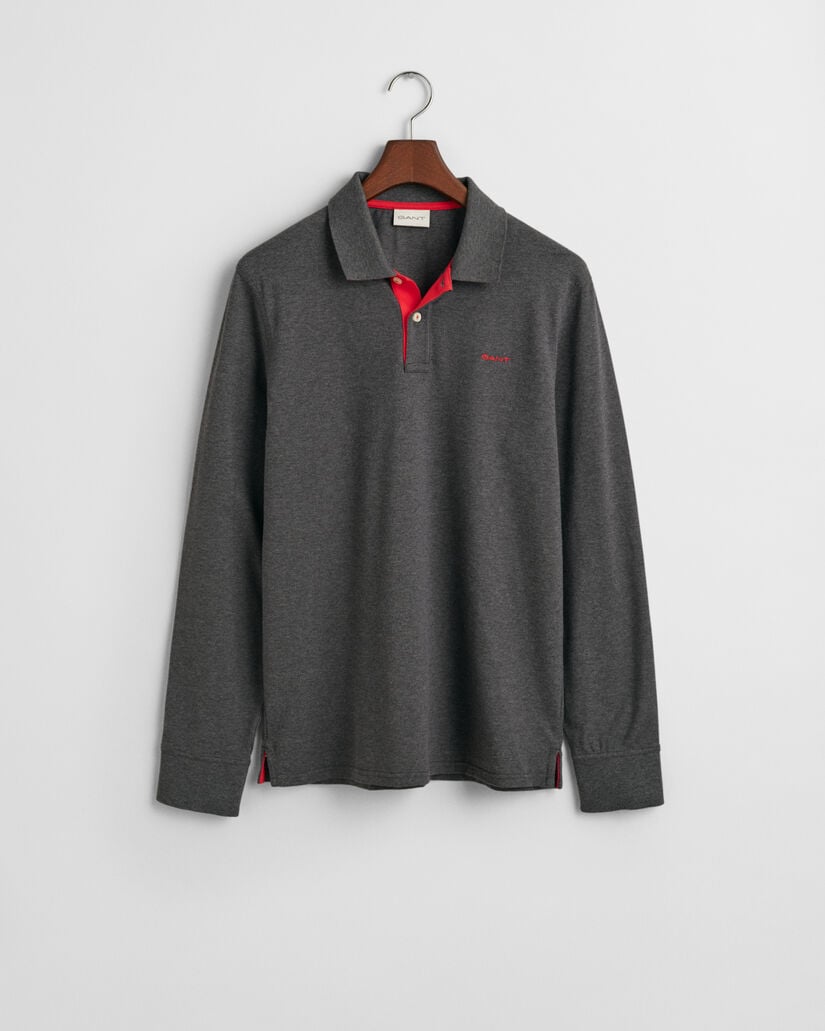 Rugger de piqué en contraste