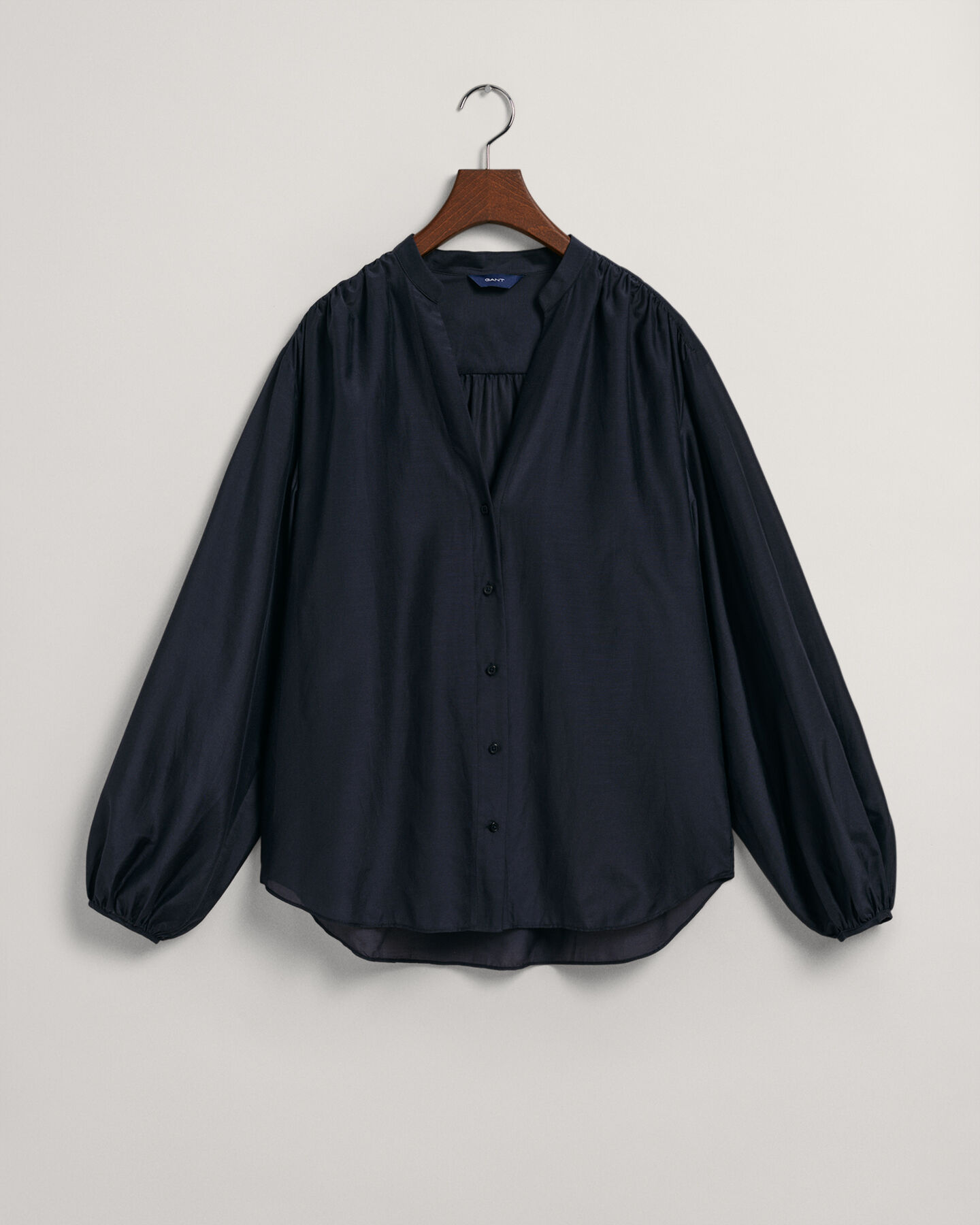 Blusa Relaxed Fit de seda y algodón