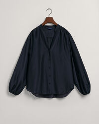 Blusa Relaxed Fit de seda y algodón