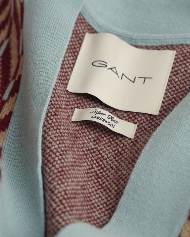 C&aacute;rdigan con dise&ntilde;o de espiga multicolor