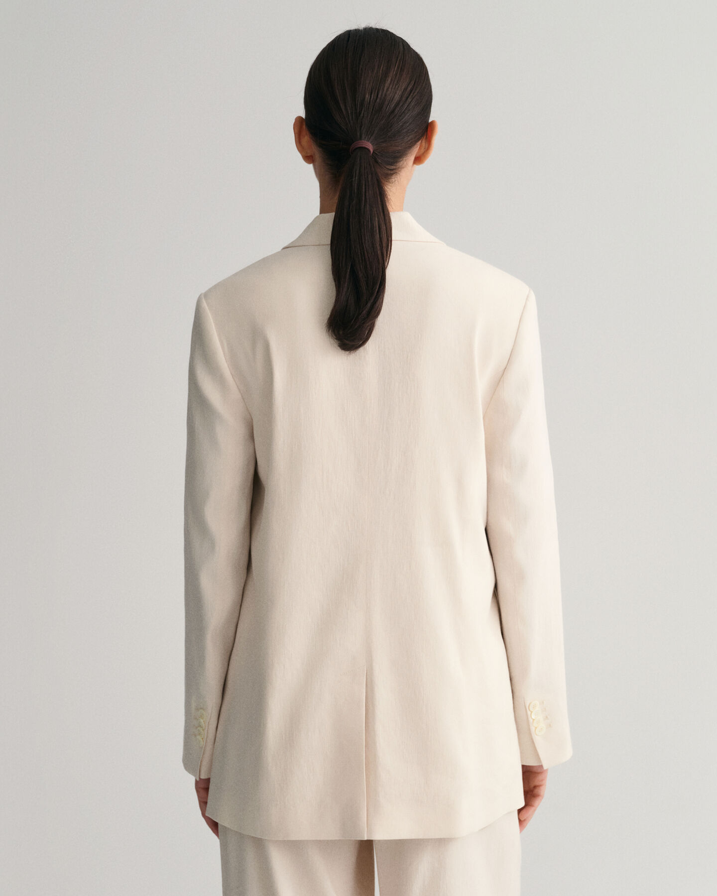 Americana Regular Fit de lino elástico