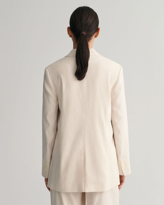 Americana Regular Fit de lino elástico