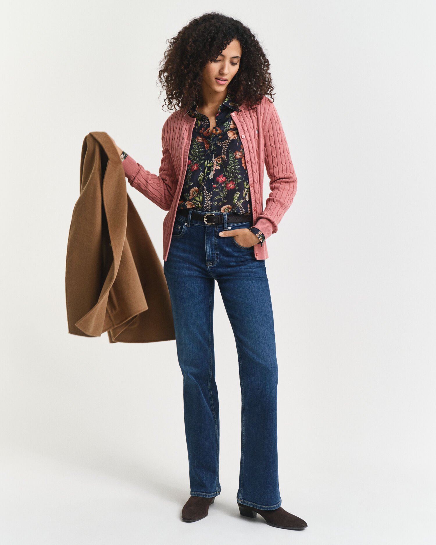 Cárdigan de punto de ochos