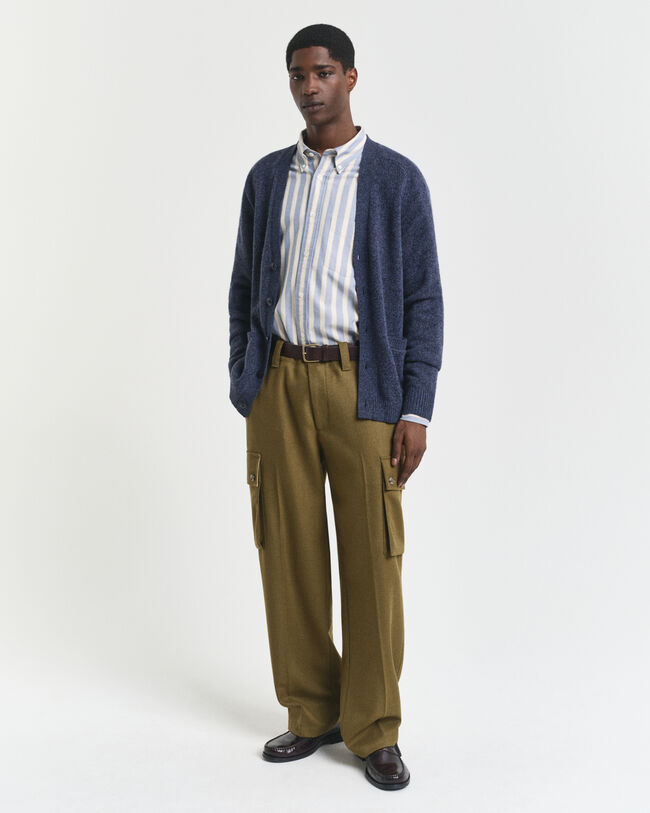 Cárdigan de mouliné de mezcla de lana