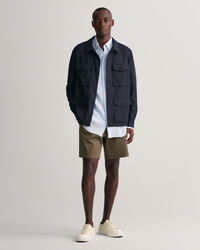 Camisa Regular Fit de lino a rayas