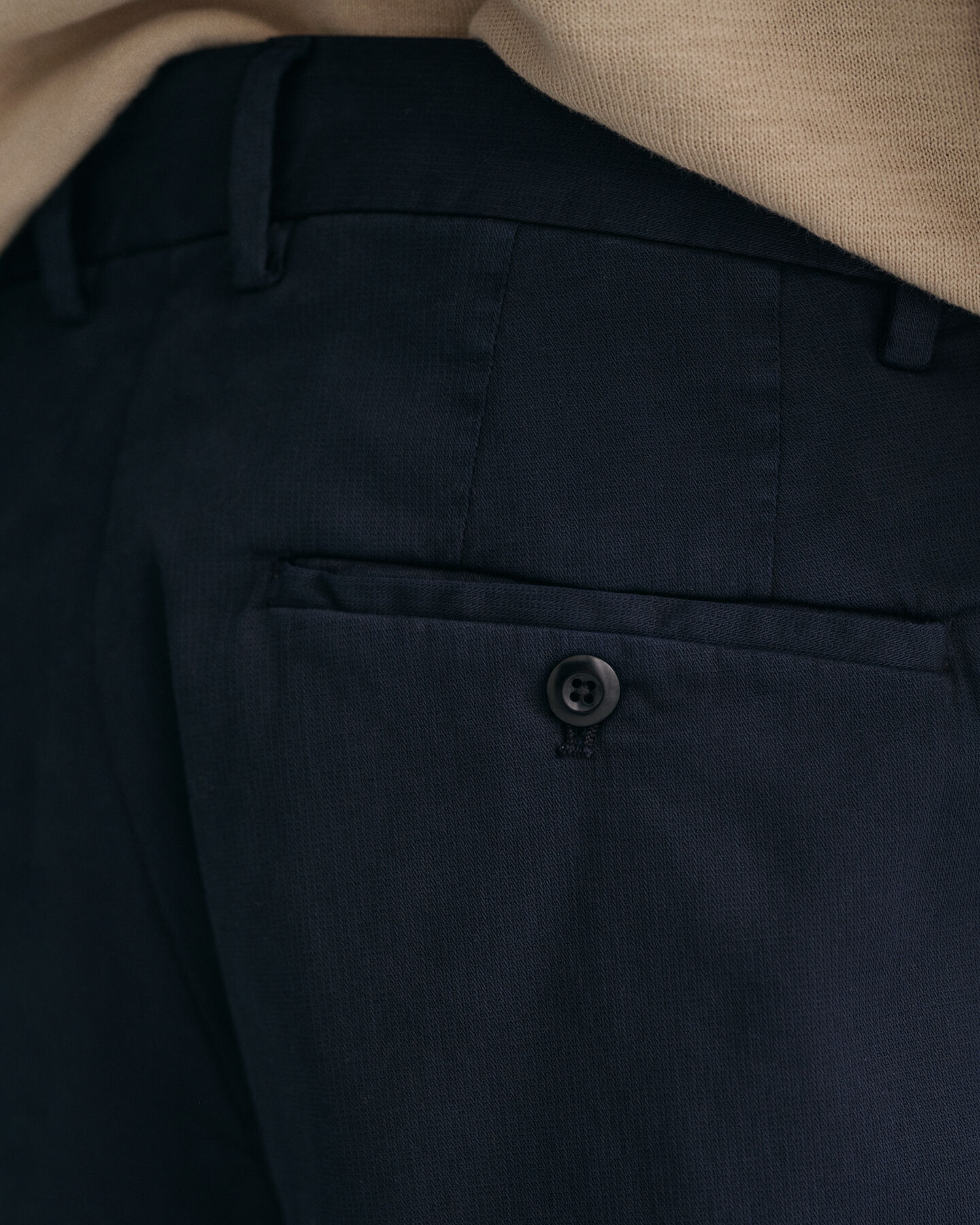 Pantalones de traje Relaxed Fit de algodón ajustados en el bajo