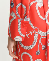 Vestido camisero con estampado Sailing