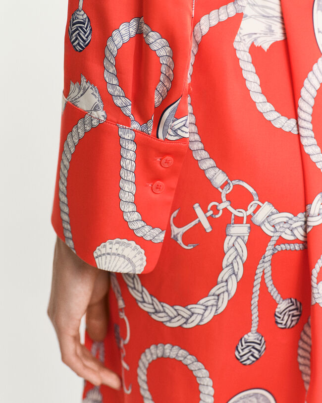 Vestido camisero con estampado Sailing