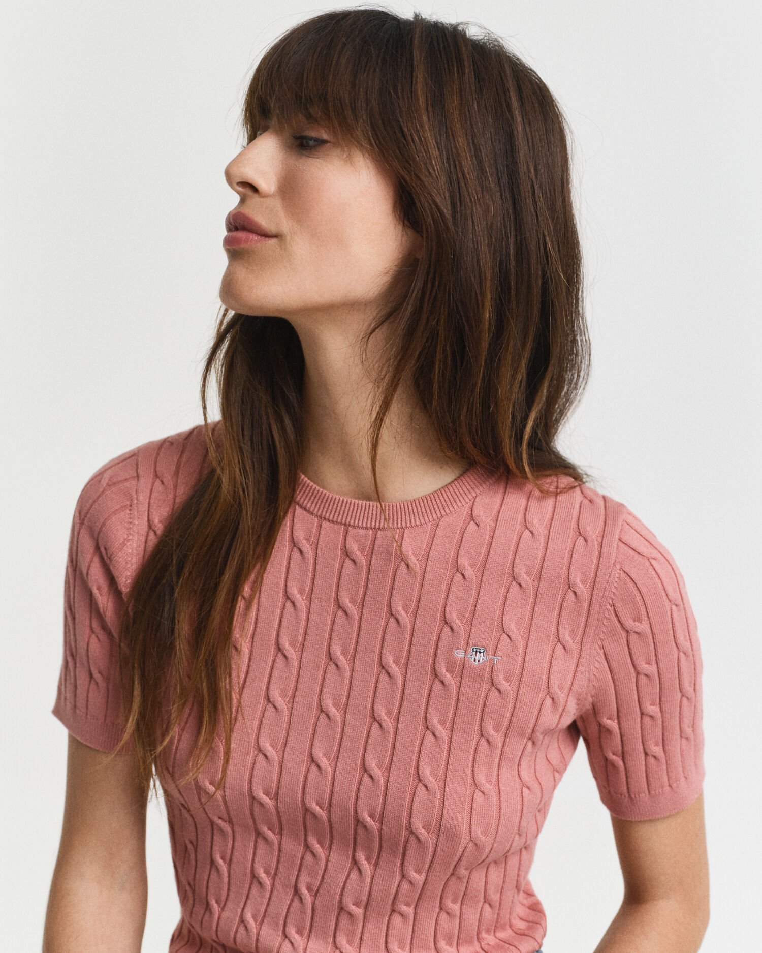 Jersey de punto de ochos y manga corta