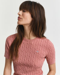 Jersey de punto de ochos en algodón elástico