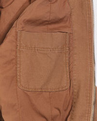 Chaqueta de lona con capucha