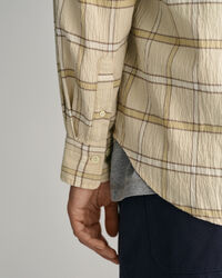 Camisa extragrande de cuadros con textura