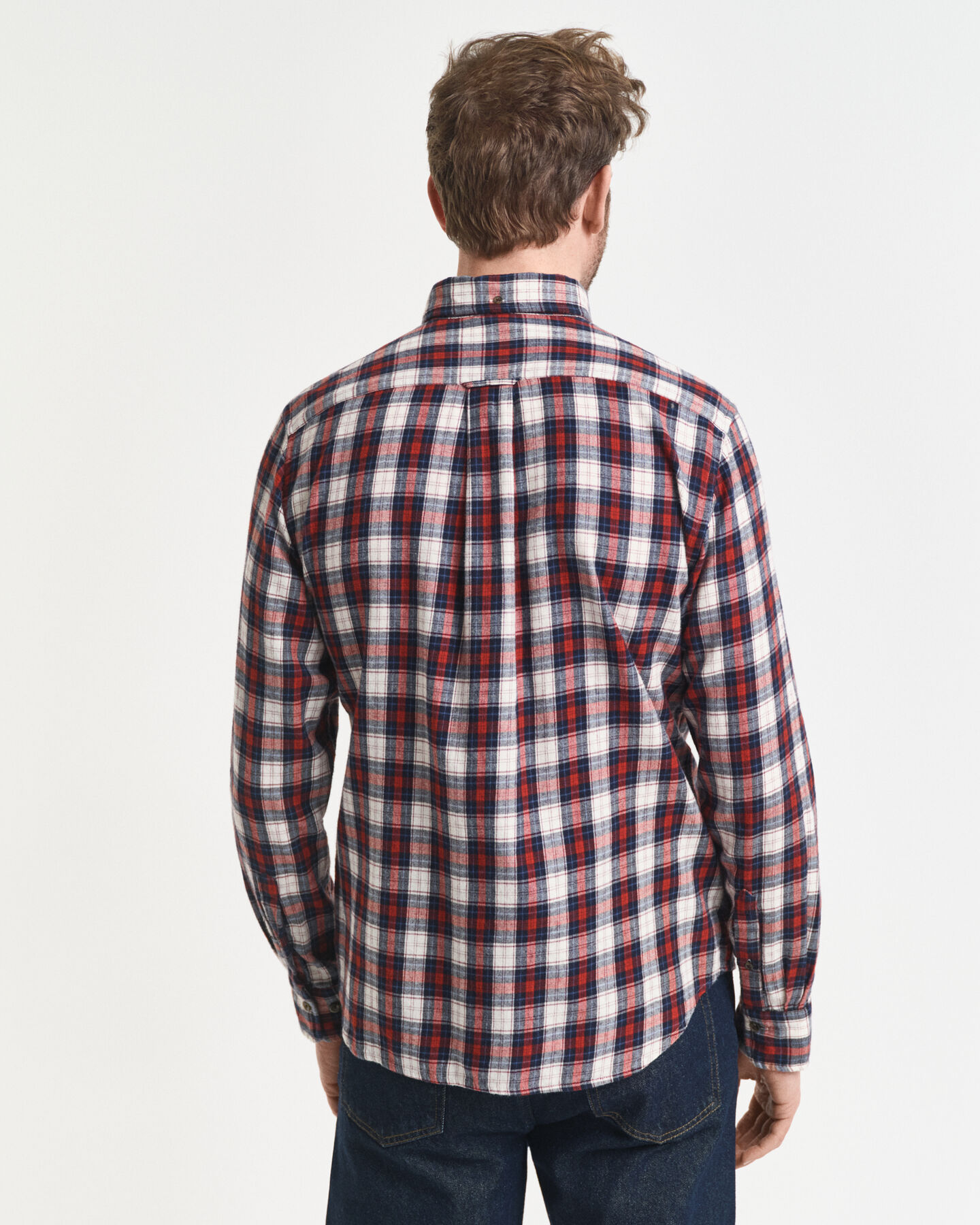 Camisa Regular Fit de franela Windblown a cuadros