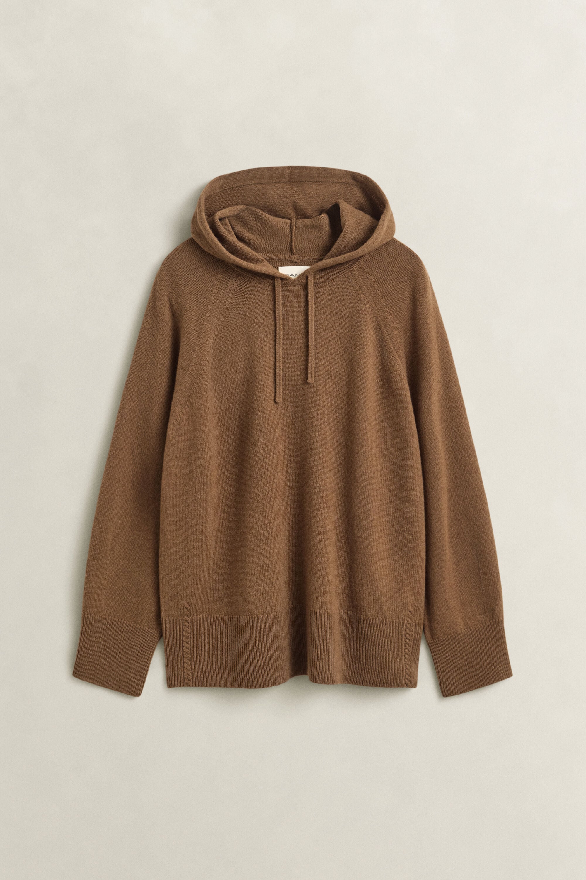 Sudadera de lana y cachemir con capucha