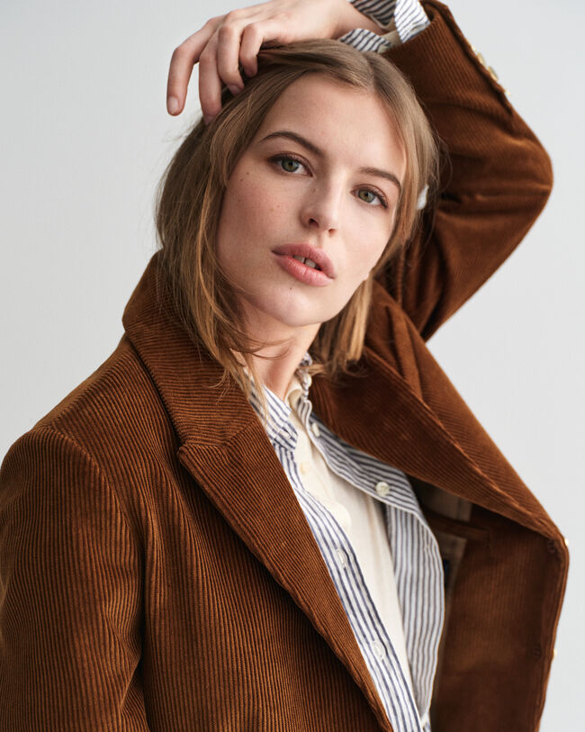 Americana Regular Fit de pana