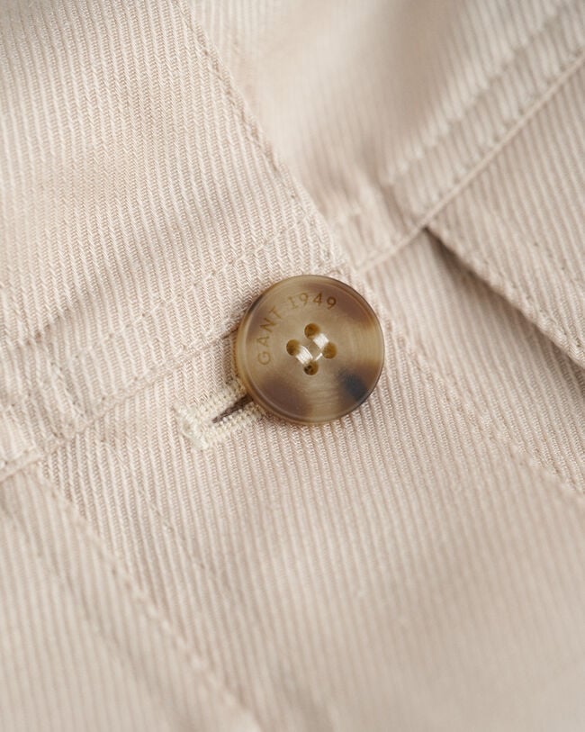 Chaqueta en mezcla de lino de largo acortado