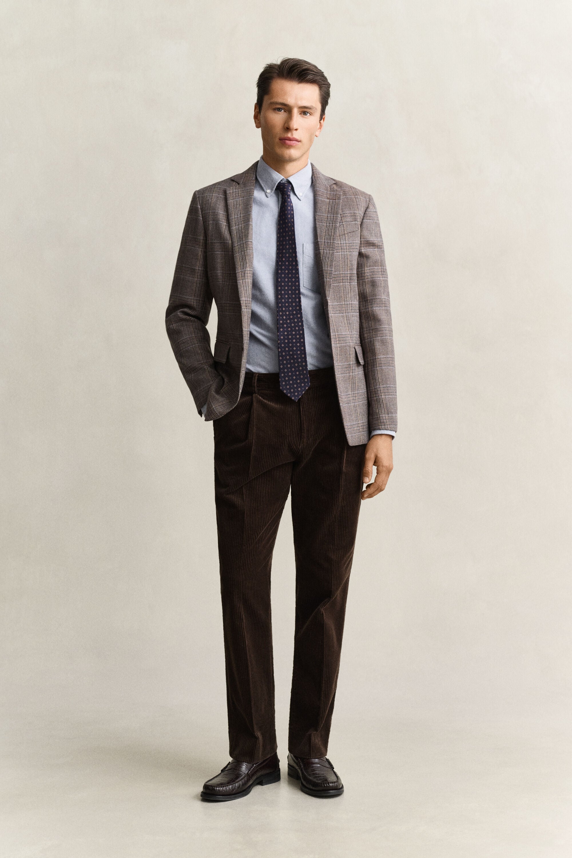 Camisa Oxford perchada