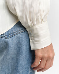 Camisa de sat&eacute;n a rayas Regular Fit