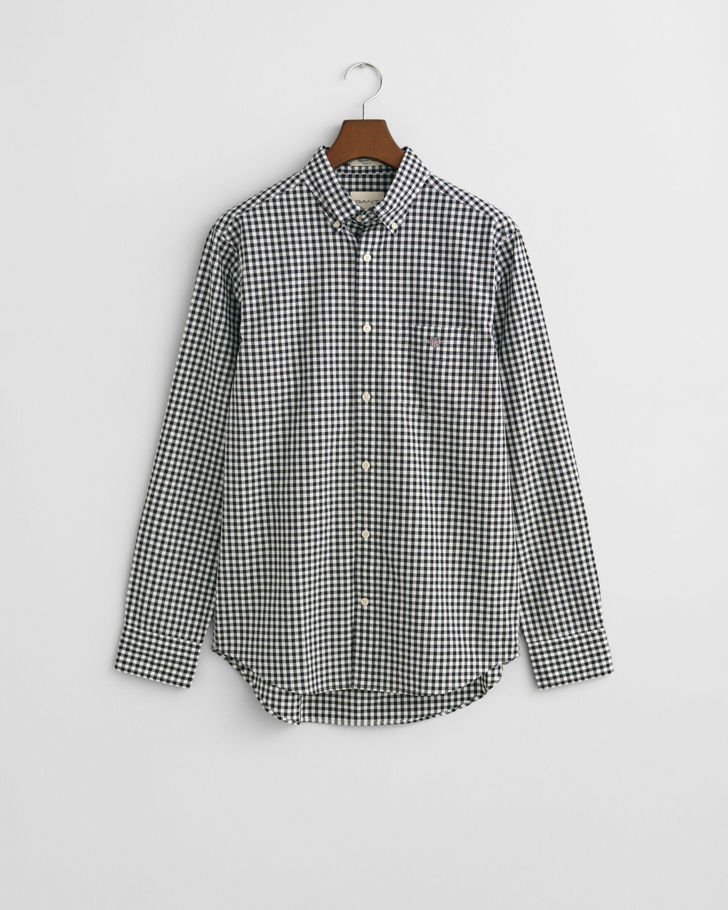 Camisa Regular Fit clásica de popelina a cuadros Vichy