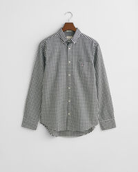 Camisa Regular Fit clásica de popelina a cuadros Vichy