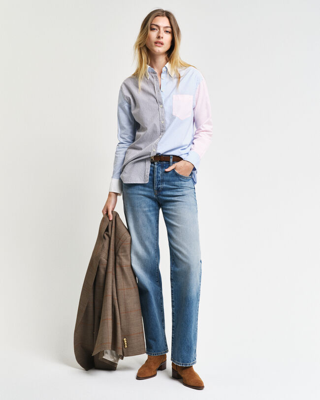 Camisa Relaxed Fit con diseño de parches