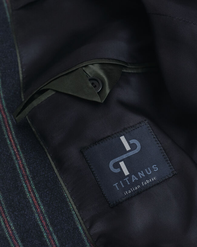 Americana Club de franela a rayas