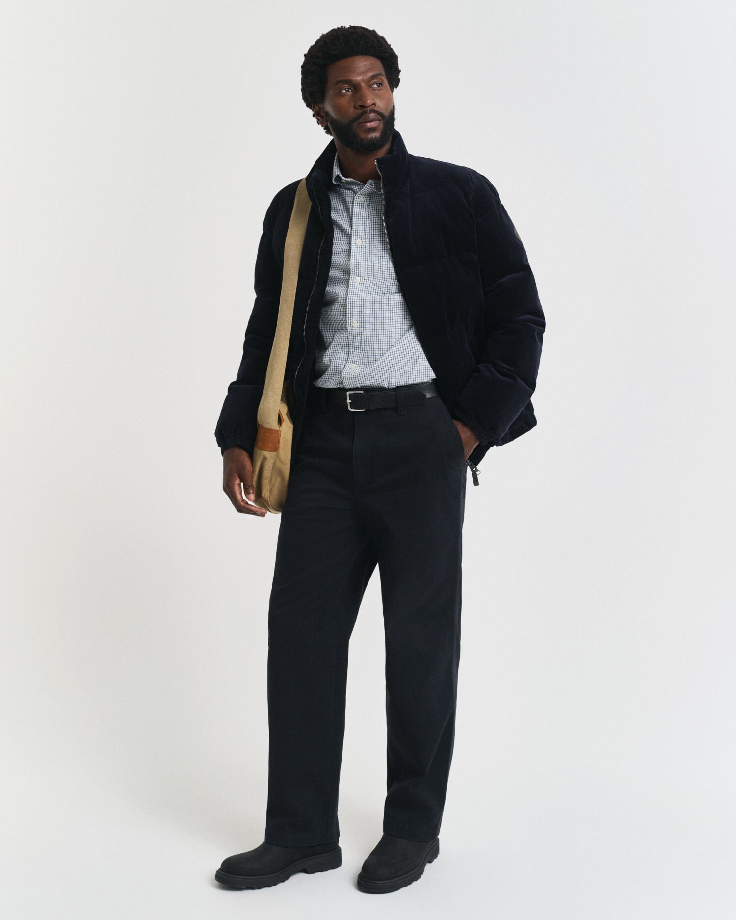 Camisa Regular Fit clásica de popelina a cuadros pequeños