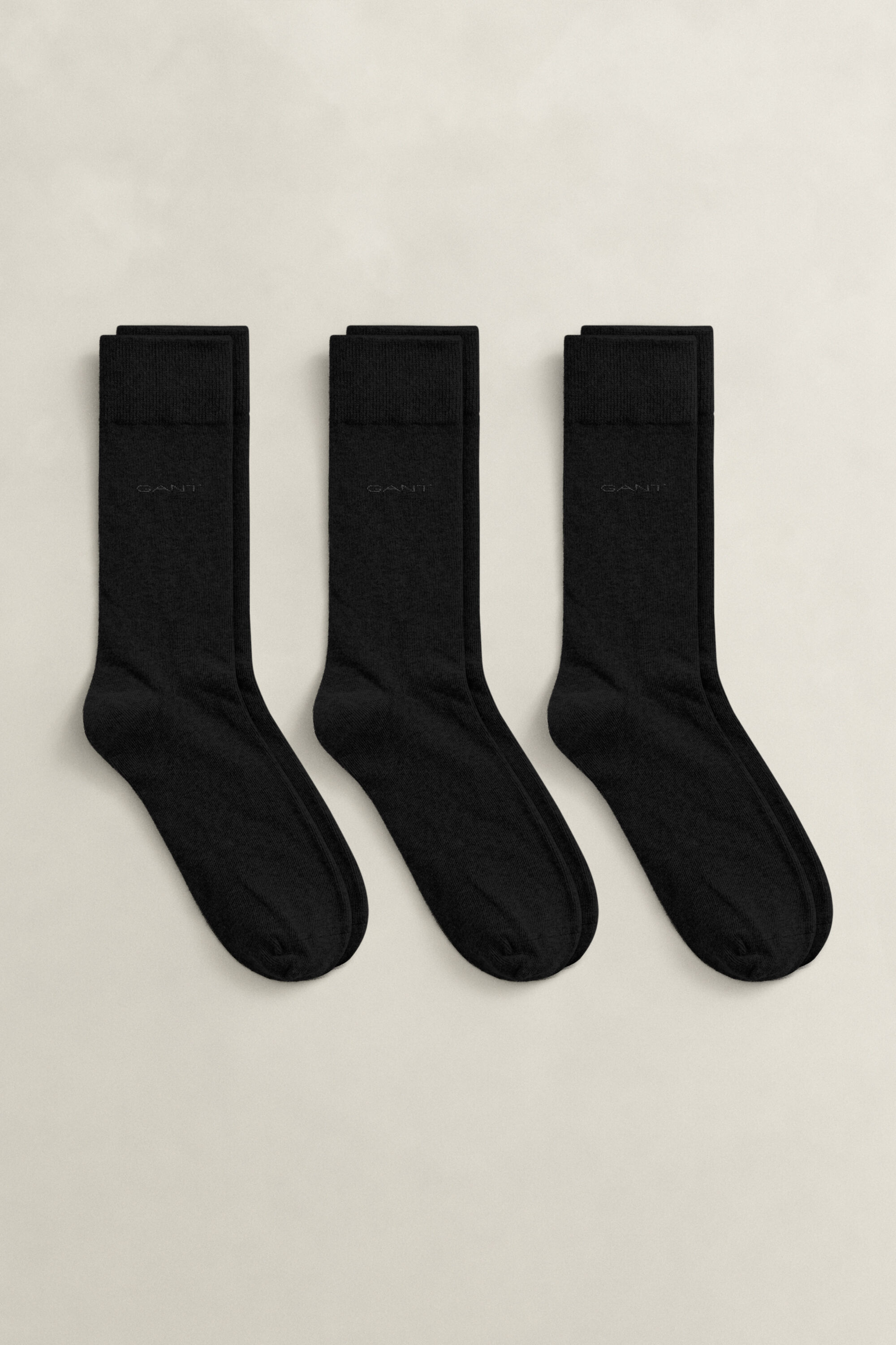 Paquete de tres pares de calcetines de algodón suave