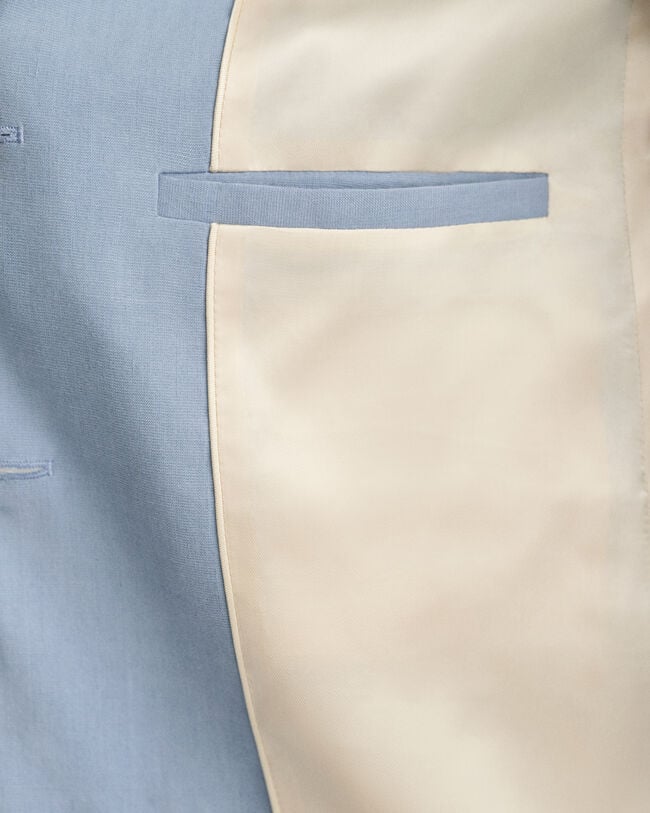 Americana Regular Fit de lino elástico