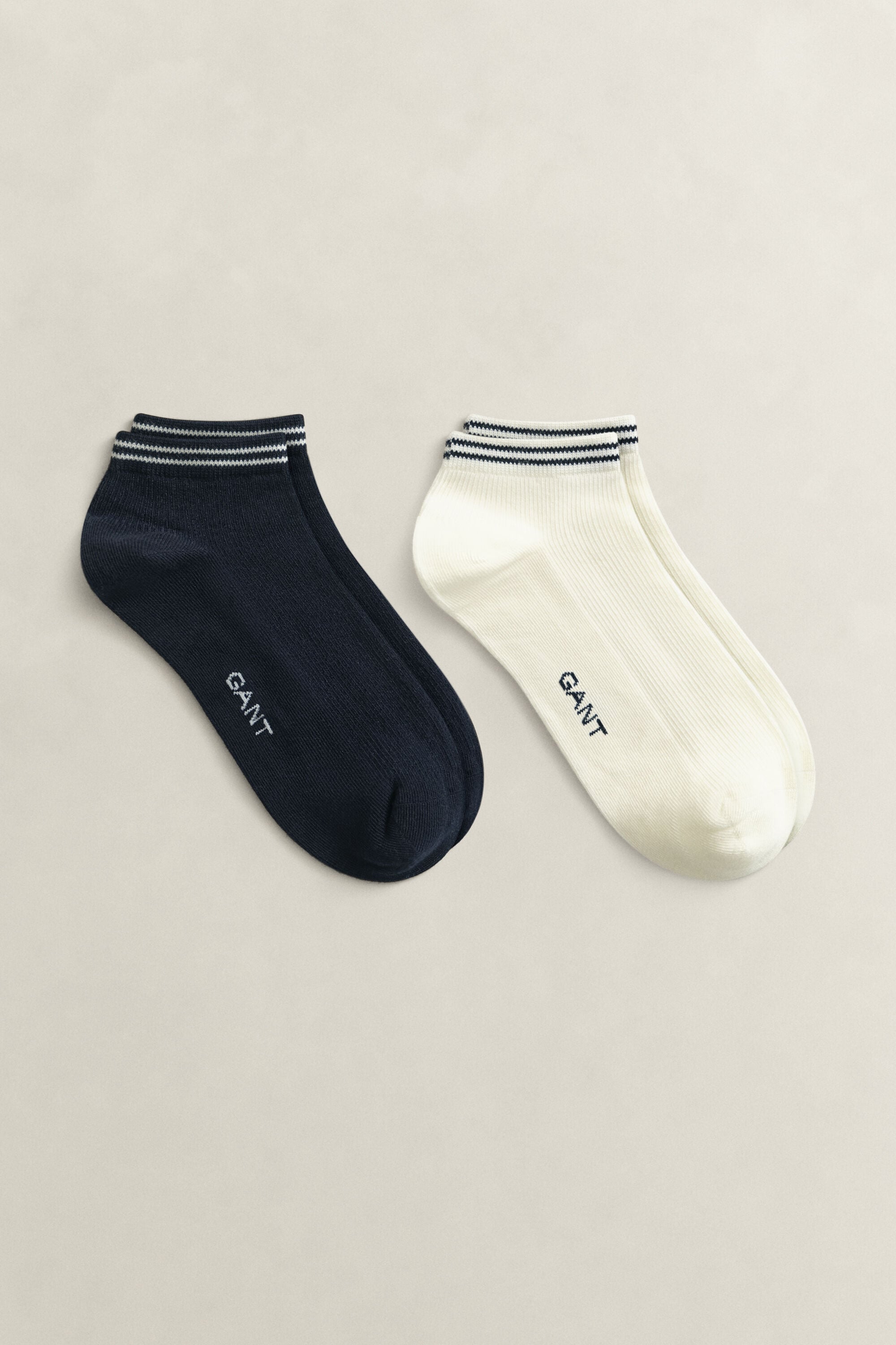 Paquete de dos pares de calcetines tobilleros