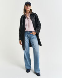 Camisa Regular Fit de lino a rayas